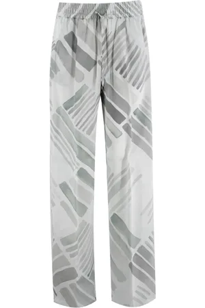 Kiton Byxor, Dam, M, Silke Rak Skuren Elastiska Byxor
