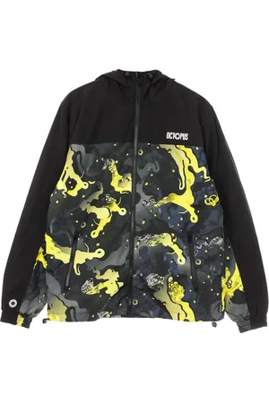 Octopus Jacka, Herr, XL, Polyester, Camo Huva Jacka Gul/Svart