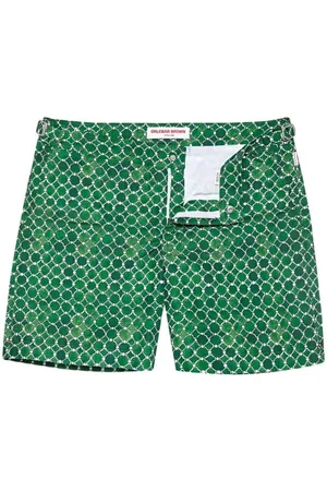 Orlebar Brown Badkläder, Herr, W34, Kustgrön Geo Kakel Badshorts