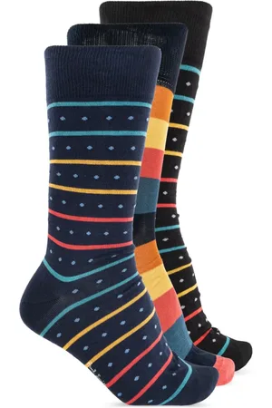 Paul Smith Underkläder, Herr, ONE Size, Bomull, Trepack bomullsstrumpor