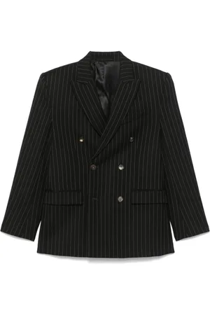 WARDROBE.NYC Jacka, Dam, S, Svart Pinstripe Dubbelknäppt Blazer