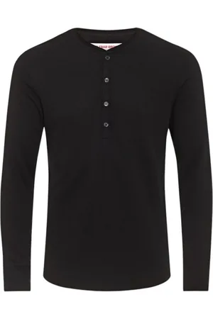 Orlebar Brown Topp, Herr, L, Bomull, Svart Cashmere Långärmad