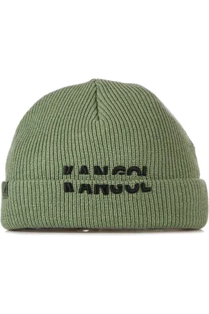 Kangol Accessoarer, Herr, ONE Size, Nylon, Räfflad Vinter Beanie Mössa Grön