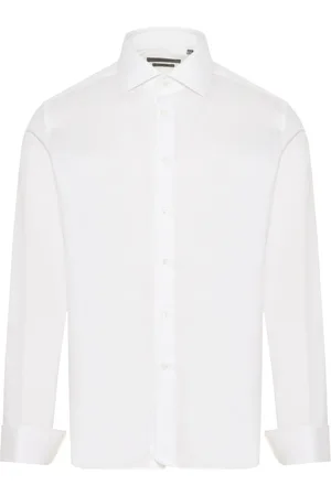 corneliani Skjorta, Herr, XL, Bomull, Bomullsskjorta Rynkfri Italien Designkod