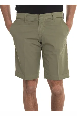 FAY Shorts, Herr, W38, Bomull, Stretch Cotton Bermuda Shorts med Amerikansk Ficka