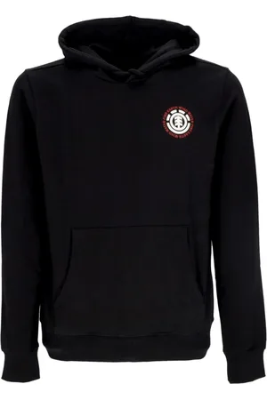 Element Sweatshirts & Hoodies, Herr, M, Bomull, Svart lättvikts huva tröja