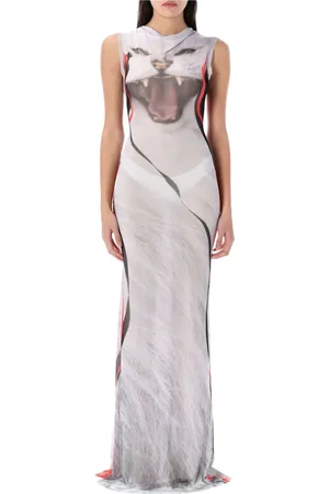 OTTOLINGER Klänning, Dam, S, Katttryck Mesh Maxi Klänning