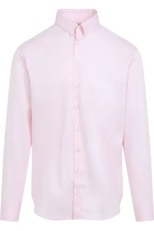 Giorgio Armani Skjorta, Herr, L, Bomull, Lyxig Rosa Lila Skjorta Ss25