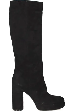 vic matiè Skor, Dam, 36 EU, Mocka, Mocka Plattformstövlar Fyrkantig Tå Slip-On