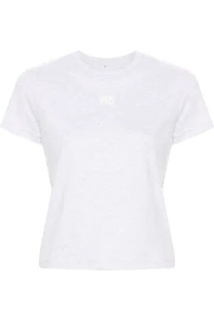 Alexander Wang Topp, Dam, M, Bomull, Dam T-shirts & Polo i Grå