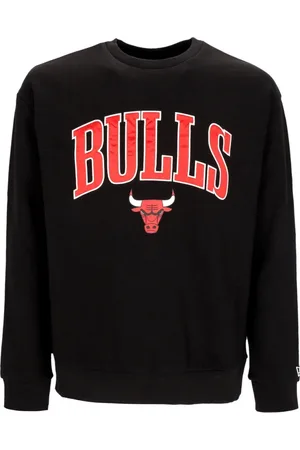 New Era Sweatshirts & Hoodies, Herr, L, Bomull, Chicago Bulls Lätt Crewneck Sweatshirt