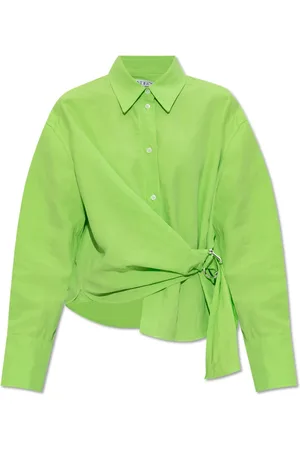 J.W.Anderson Blusar & Skjortor , Dam, S, Linne, Skjorta med applikation