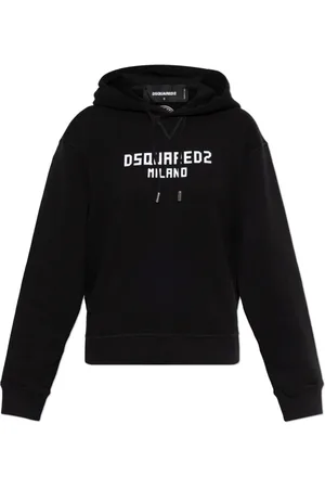 Dsquared2 Sweatshirts & Hoodies, Dam, L, Bomull, Sweatshirt med logotyp