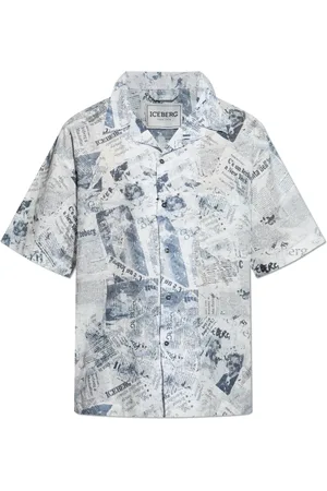 Iceberg Skjorta, Herr, 2Xl, Bomull, Skjorta med ficka