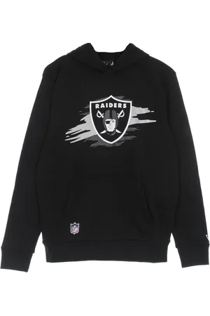 New Era Sweatshirts & Hoodies, Herr, XL, Bomull, NFL Tear Logo Hoodie Svart/Grå