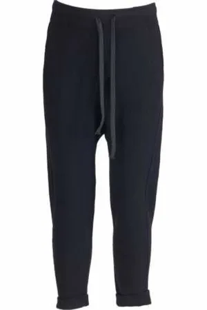 ISABEL BENENATO Byxor, Herr, S, Svarta Ull Cashmere Joggingbyxor