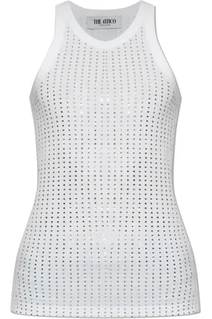 The Attico Topp, Dam, 2Xs, Bomull, Topp med dekorativ finish