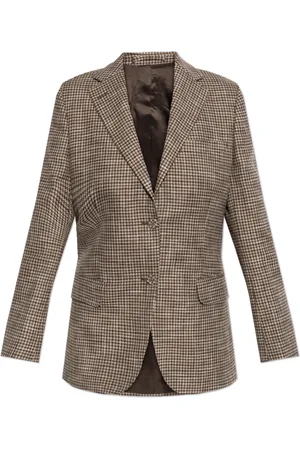 OFFICINE GENERALE Jacka, Dam, L, Bomull, Rutig kavaj