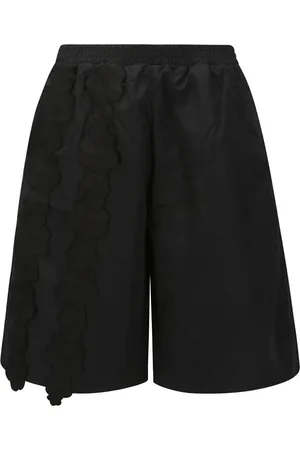 Cecilie Bahnsen Shorts, Dam, S, Elegant Taffeta Shorts med Elastisk Midja