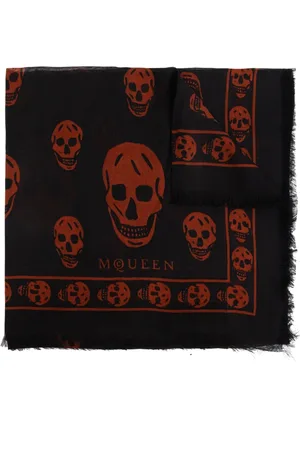 Alexander McQueen Accessoarer, Herr, ONE Size, Halsduk med silkekanter