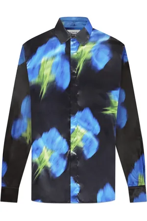 FLÂNEUR Flâneur, Skjorta, Herr, S, Blurred Flower Hooded Shirt