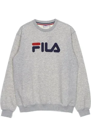 Fila Sweatshirts & Hoodies, Herr, XS, Bomull, Ljusgrå Crew Neck Sweatshirt