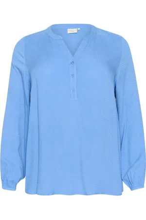Kaffe Blusar & Skjortor , Dam, 4Xl, Flow V-Ringad Blus