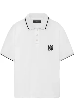AMIRI Topp, Herr, M, Bomull, Core Logo Polo Vit T-shirts Polos