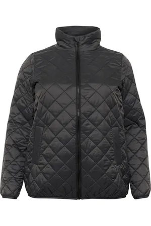 Kaffe Jacka, Dam, 3Xl, Quiltad Jacka Svart Ostron Stil