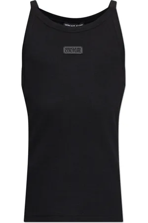 VERSACE Topp, Herr, XL, Bomull, Räfflad ärmlös topp