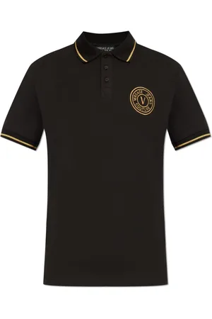 VERSACE Topp, Herr, S, Bomull, Polo med broderad logotyp