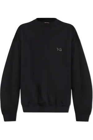 Y-3 Sweatshirts & Hoodies, Herr, L, Bomull, Sweatshirt med tryckt logotyp