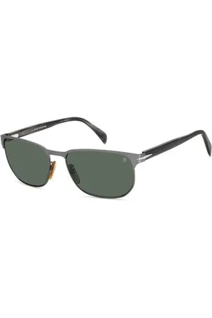 DB EYEWEAR BY DAVID BECKHAM Accessoarer, Herr, ONE Size, Grå Metall Solglasögon med UV-skydd