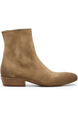 MARSÈLL Skor, Herr, 41 EU, Beige Side Zip Låg Blockklack Skor