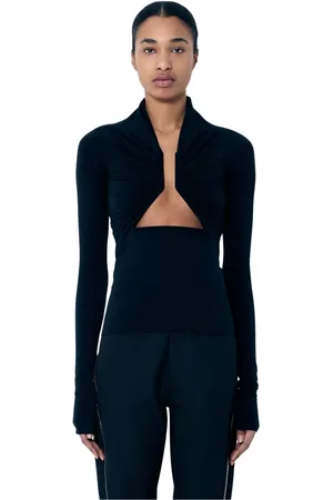 Rick Owens Topp, Dam, M, Nylon, Ruched Cut-Out Top