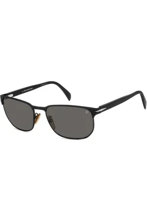 DB EYEWEAR BY DAVID BECKHAM Accessoarer, Herr, ONE Size, Svarta Metall Polariserade Solglasögon för Män