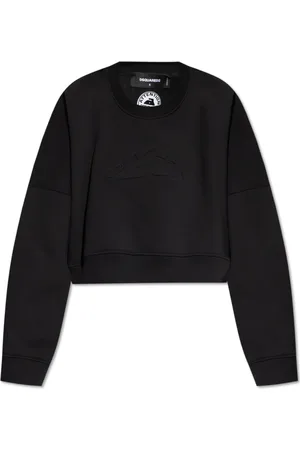 Dsquared2 Sweatshirts & Hoodies, Dam, S, Bomull, Sweatshirt med logotyp