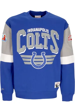 Mitchell & Ness Sweatshirts & Hoodies, Herr, S, Bomull, Indianapolis Colts Crewneck Sweatshirt NFL
