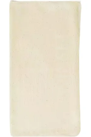 Twin-Set Accessoarer, Dam, ONE Size, Polyester, Gult Halsduk med Paljettbroderi