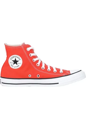 Converse Skor, Herr, 43 EU, Röda höga canvas sneakers