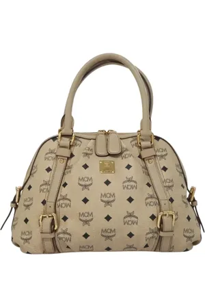 MCM Pre-owned, Dam, ONE Size, Pre-owned handväska i canvas