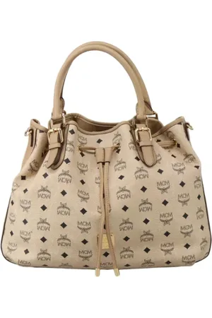 MCM Pre-owned, Dam, ONE Size, Pre-owned handväska i canvas
