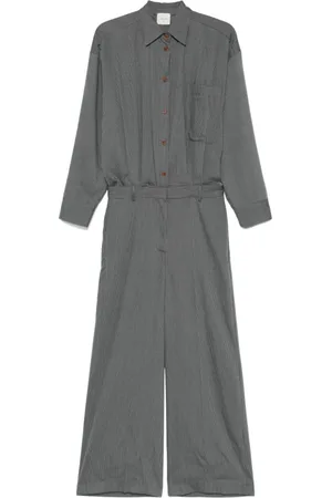 ALYSI Jumpsuits & Playsuits, Dam, S, Ash Grey Knappklänning