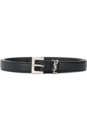 Saint Laurent Accessoarer, Herr, 100 CM, Svart bälte med Brm0E stil