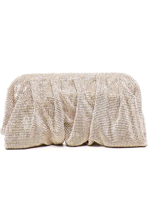BENEDETTA BRUZZICHES Väska, Dam, ONE Size, Gyllene Kristall Mesh Clutch Väska