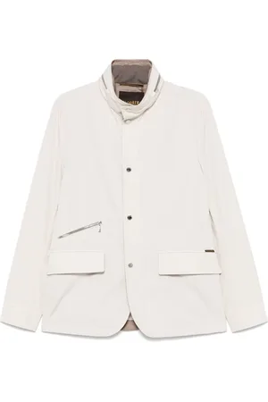 MOORER Jacka, Herr, 2Xl, Ljus Beige Jacka med Dold Huva