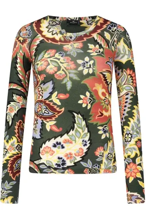 Etro Topp, Dam, S, Blommig långärmad tröja