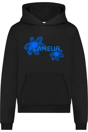FLÂNEUR Flâneur, Sweatshirts & Hoodies, Herr, XL, Vattenfärg Blommig Hoodie