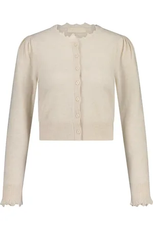 ULLA JOHNSON Stickade tröjor & koftor, Dam, L, Kashmir, Kashmir Cardigan med Knappar framtill