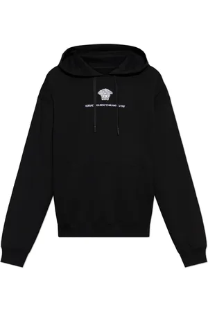 VERSACE Sweatshirts & Hoodies, Herr, XL, Bomull, Sweatshirt med logotyp